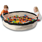 WEEDI Large Toy Storage Bag & Play Mat with Drawstring — Portable Building-Blocks Organizer