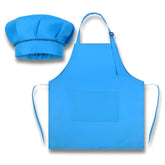 Kids Chef Costume Set — Mushroom Chef Hat & Adjustable Apron with Pocket (Cooking / Baking / Art) - Purshay