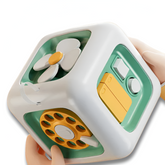6-in-1 Montessori Busy Board Cube — Sensory Drawer & Fidget Toy for Toddlers