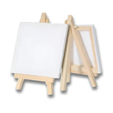 12pc Artists 5" Mini Easel & 3x3" Mini Canvas Set — Kids Craft Painting Kit - Purshay