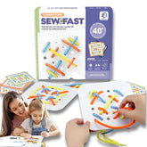 Montessori Wooden Lacing Board — Rope & Threading Puzzle for Fine Motor Skills (Ages 3+) - Purshay