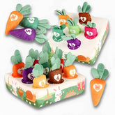 Montessori Carrot Harvest Game – Wooden Pull & Match Toy for Toddlers | Fine Motor Skills & Color Learning