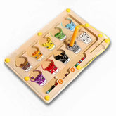 Magnetic Bead Maze Board – 2-in-1 Drawing & Educational Toy for Kids | Montessori Early Learning & Hand Coordination - Purshay