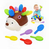 Montessori Sensory Hedgehog Toy – Fine Motor Learning Toy for Toddlers Ages 1–4 | Educational Travel Toy - Purshay