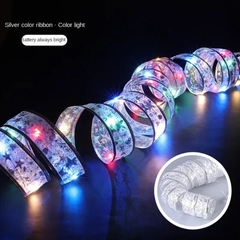 LED Ribbon Fairy Lights – DIY Christmas Tree Bows, Warm Glow String Decoration | Purshay 2025/2026