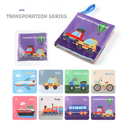 Soft 3D Touch & Feel Cloth Baby Book — High-Contrast Montessori Sensory Toy (0–36M)