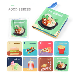 Soft 3D Touch & Feel Cloth Baby Book — High-Contrast Montessori Sensory Toy (0–36M)