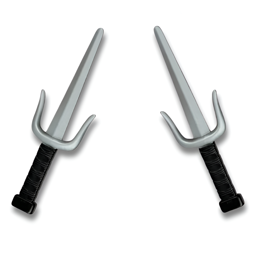 Boys Ninja Deluxe Costume — Kids Kung Fu Outfit with Weapon Accessories (Foam Swords & Daggers)