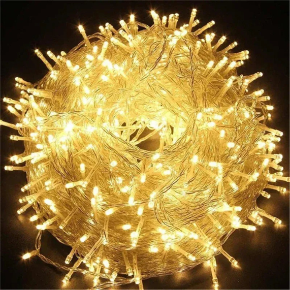 LED Christmas String Fairy Lights 5-100m – 220V EU Plug | Indoor & Outdoor Waterproof Garland Lighting