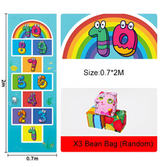 Hand & Feet Hopscotch Mat — Sensory Jumping Carpet for Kids & Adults (Indoor / Outdoor)