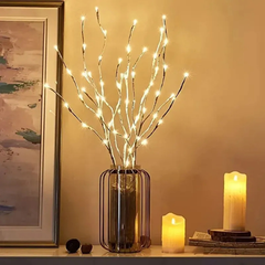 White Birch LED Branch Light – Battery-Operated Festive Twig for Christmas, Weddings & Outdoor Décor | Purshay