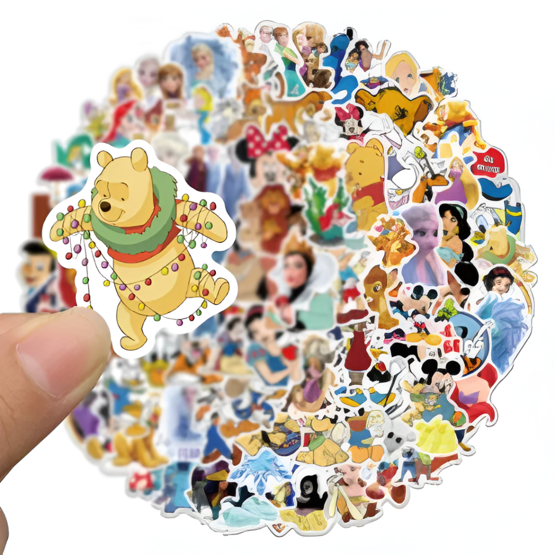 Official Disney Mickey Mouse 50pc Sticker Pack — Waterproof Vinyl Laptop & Car Decals