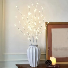 White Birch LED Branch Light – Battery-Operated Festive Twig for Christmas, Weddings & Outdoor Décor | Purshay
