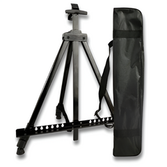 Portable Aluminium Sketch Easel — Adjustable Foldable Travel Easel with Bag