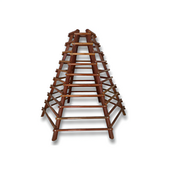 Large Wooden Climbing Frame — Outdoor Sensory Play Climber for Kindergarten & Preschool (Expandable Modules) hexagonal climbing f