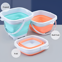 Folding Beach Bucket Set — 11 / 5 / 1pcs Collapsible Sand & Water Toys (Colour Random)