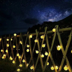 Solar Crystal Globe LED String Lights – 60 LEDs, 8 Modes, IP65 Waterproof | Outdoor Garden & Party Decor - Purshay