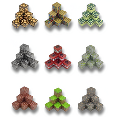 2025 New 10-300pcs DIY Magnetic Building Blocks Mini World – Magnetic Puzzle Blocks for Kids' Birthday Gifts