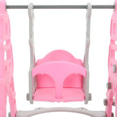Breeins 4-in-1 Toddler Swing & Slide Set — Climbing Frame, Large Slide & Basketball Hoop (Indoor / Outdoor)