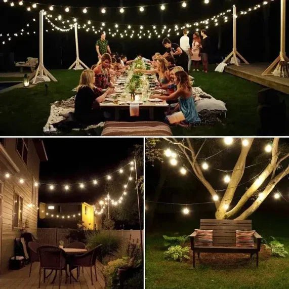 Solar Crystal Globe LED String Lights – 60 LEDs, 8 Modes, IP65 Waterproof | Outdoor Garden & Party Decor - Purshay