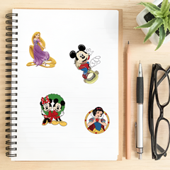 Official Disney Mickey Mouse 50pc Sticker Pack — Waterproof Vinyl Laptop & Car Decals
