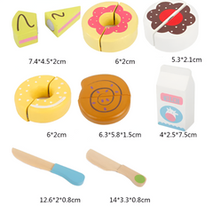 Montessori Wooden Cutting Kitchen Set — Pretend Fruit & Vegetable Play Toy