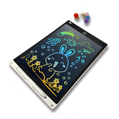 12-Inch Electronic Drawing Board for Kids – Colorful LCD Writing Tablet with Stylus – Portable Doodle Board for Children