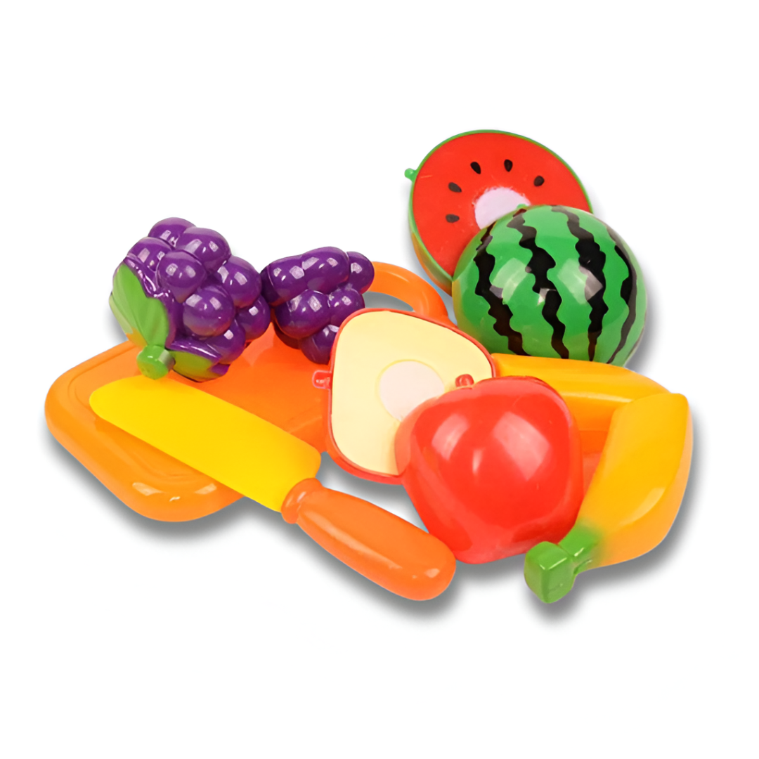 6/10/13/24PCS Cutting Fruits & Vegetables Play Set — Pretend Play Food Toy for Kids