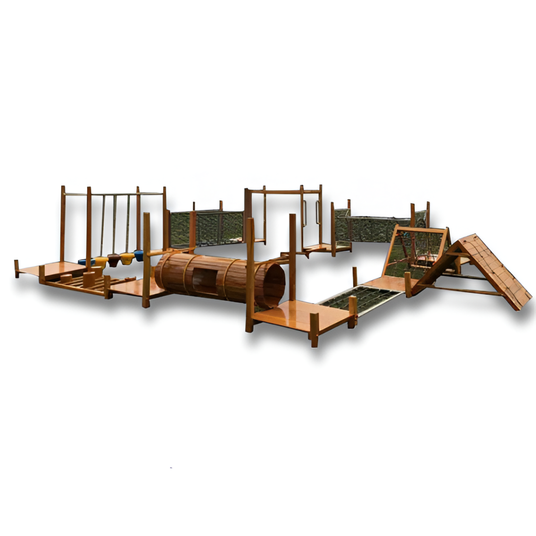 Large Wooden Climbing Frame — Outdoor Sensory Play Climber for Kindergarten & Preschool (Expandable Modules)
