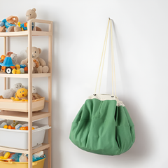 WEEDI Large Toy Storage Bag & Play Mat with Drawstring — Portable Building-Blocks Organizer