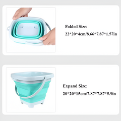 Folding Beach Bucket Set — 11 / 5 / 1pcs Collapsible Sand & Water Toys (Colour Random)