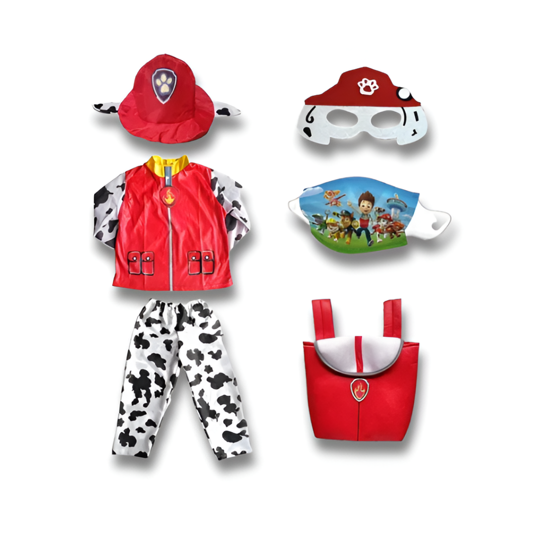 Kids Puppy Patrol Rescue Uniforms — Tops, Trousers, Backpack & Hat (Marshall-style, Chase-style inspired)