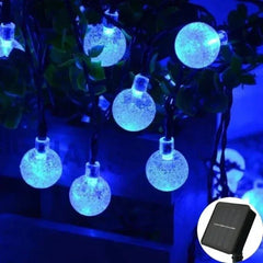 Solar Crystal Globe LED String Lights – 60 LEDs, 8 Modes, IP65 Waterproof | Outdoor Garden & Party Decor - Purshay
