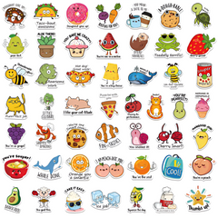 50 / 100pcs Punny Rewards Stickers — Waterproof Vinyl Teacher & Classroom Motivational Stickers