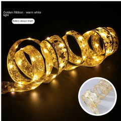 LED Ribbon Fairy Lights – DIY Christmas Tree Bows, Warm Glow String Decoration | Purshay 2025/2026