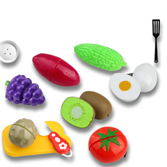 6/10/13/24PCS Cutting Fruits & Vegetables Play Set — Pretend Play Food Toy for Kids