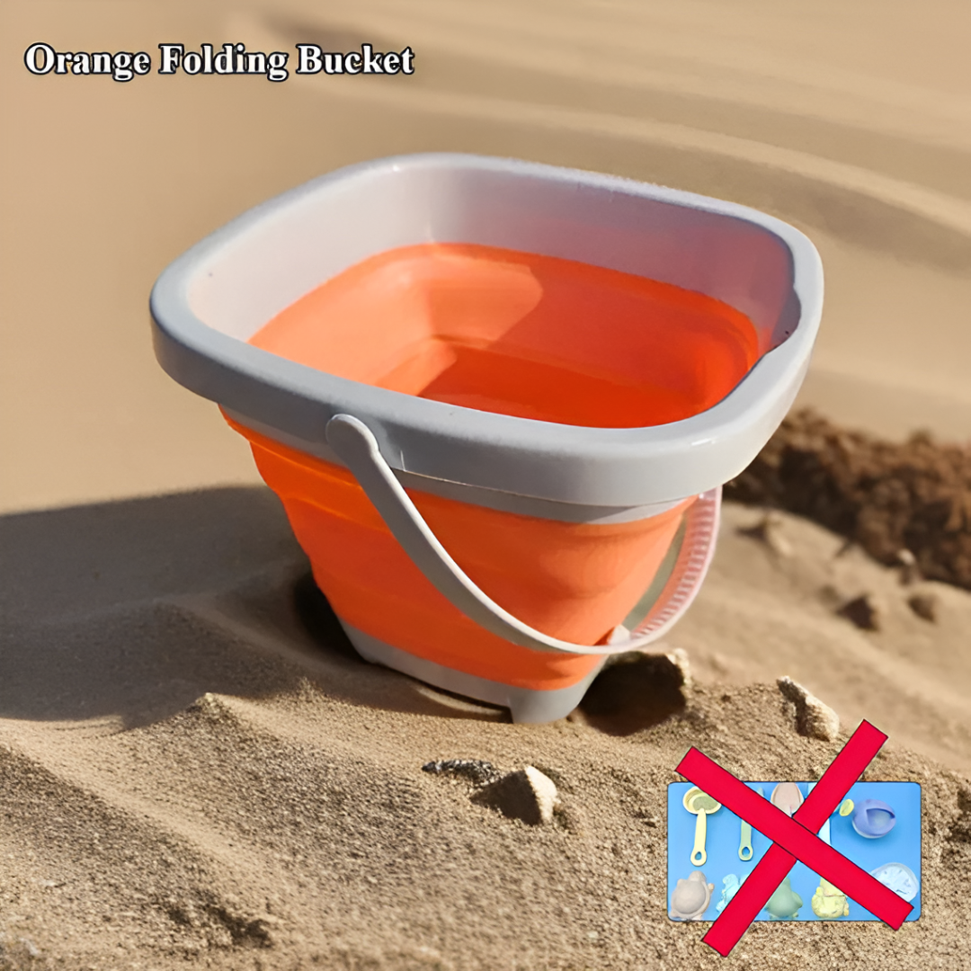 Folding Beach Bucket Set — 11 / 5 / 1pcs Collapsible Sand & Water Toys (Colour Random)