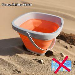 Folding Beach Bucket Set — 11 / 5 / 1pcs Collapsible Sand & Water Toys (Colour Random)