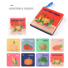 Soft 3D Touch & Feel Cloth Baby Book — High-Contrast Montessori Sensory Toy (0–36M)