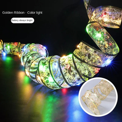 LED Ribbon Fairy Lights – DIY Christmas Tree Bows, Warm Glow String Decoration | Purshay 2025/2026