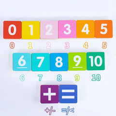 Montessori Finger Counting Math Toy – Number Blocks for Toddlers | Educational Counting & Arithmetic Toy for Kids