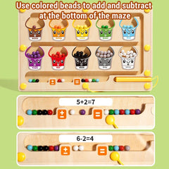 Magnetic Bead Maze Board – 2-in-1 Drawing & Educational Toy for Kids | Montessori Early Learning & Hand Coordination