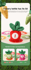 Montessori Carrot Harvest Game – Wooden Pull & Match Toy for Toddlers | Fine Motor Skills & Color Learning