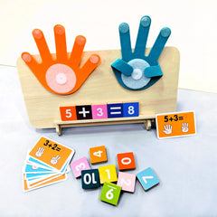 Montessori Finger Counting Math Toy – Number Blocks for Toddlers | Educational Counting & Arithmetic Toy for Kids