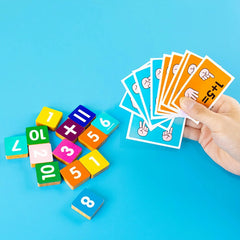 Montessori Finger Counting Math Toy – Number Blocks for Toddlers | Educational Counting & Arithmetic Toy for Kids