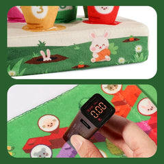 Montessori Carrot Harvest Game – Wooden Pull & Match Toy for Toddlers | Fine Motor Skills & Color Learning
