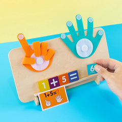 Montessori Finger Counting Math Toy – Number Blocks for Toddlers | Educational Counting & Arithmetic Toy for Kids