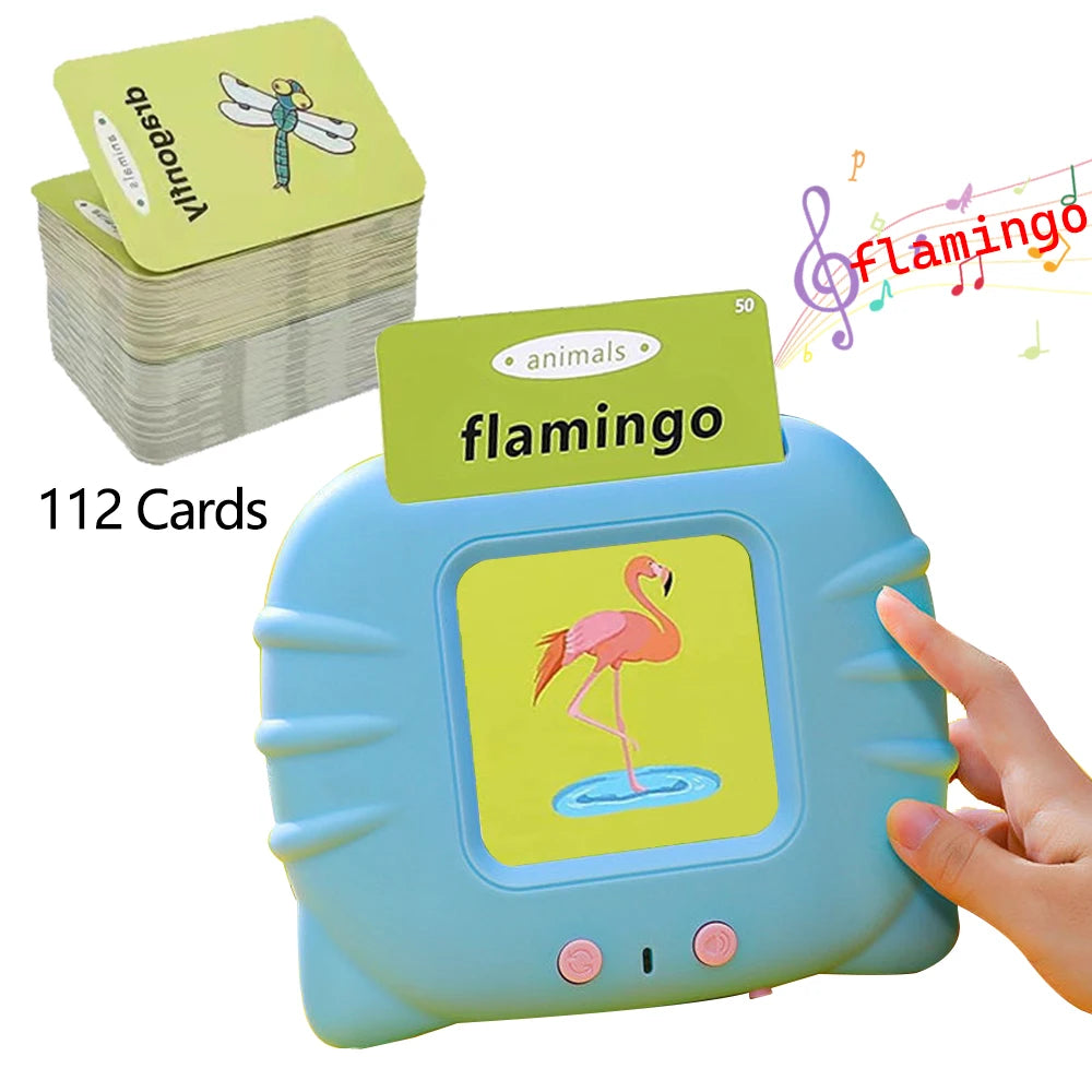 Talking Flashcards Learning Toy – Electronic Audio Flash Card Machine for Kids & Preschool Education