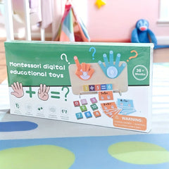 Montessori Finger Counting Math Toy – Number Blocks for Toddlers | Educational Counting & Arithmetic Toy for Kids