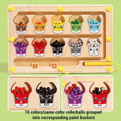 Magnetic Bead Maze Board – 2-in-1 Drawing & Educational Toy for Kids | Montessori Early Learning & Hand Coordination